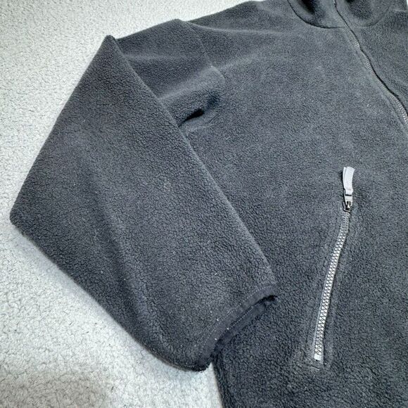 Helly Hansen Jacket Men Medium Black Fleece Pullover Workwear Zip Outdoor Y2K - Picture 3 of 14